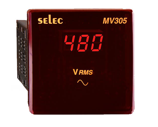 Đồng hồ đo điện áp SELEC MV305, size 96x96